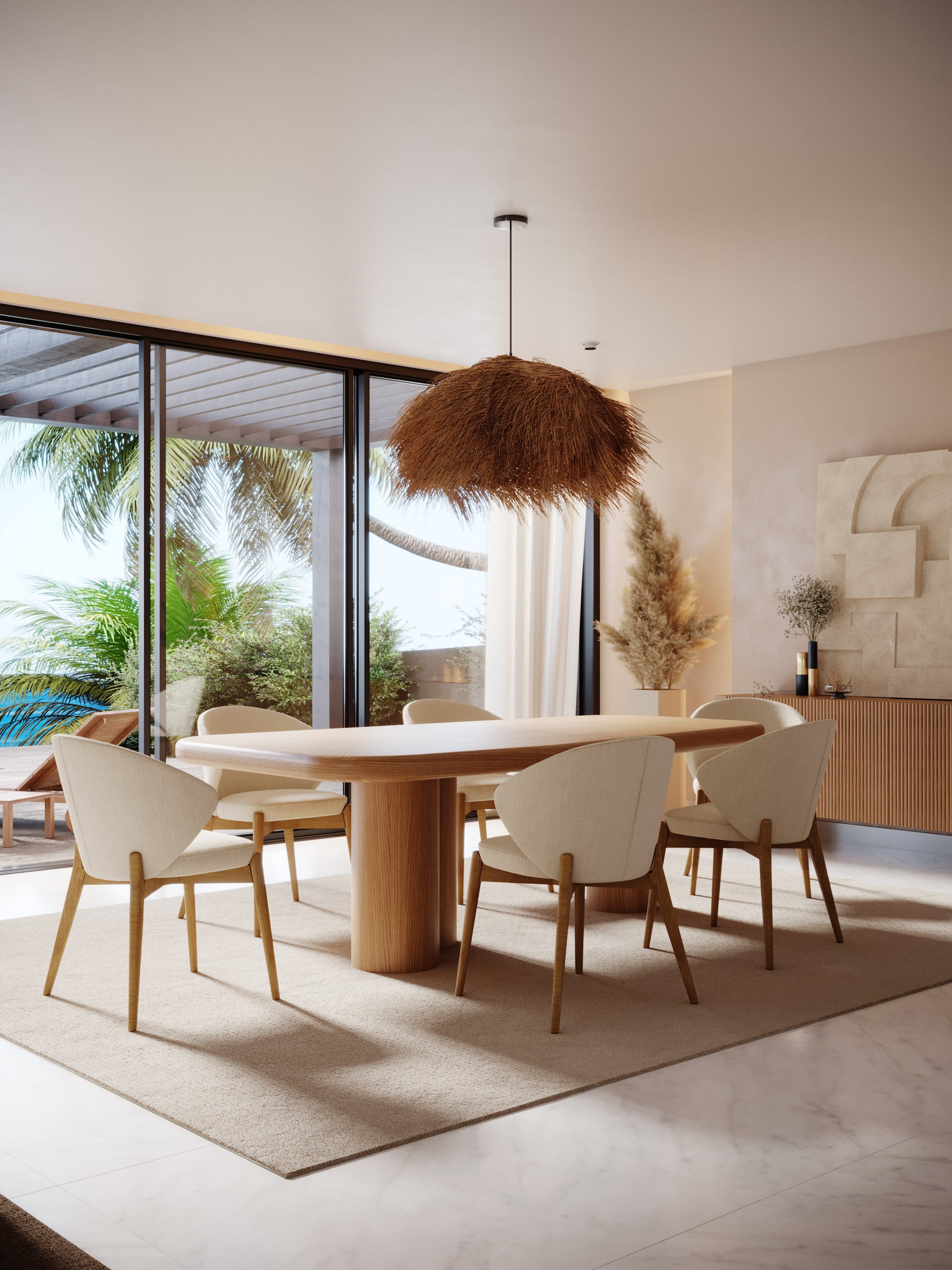 Прямоугольный обеденный стол из грецкого ореха Stylish Club Natur ARCH-00059321 - Вид №10