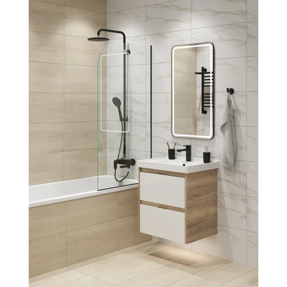 Керамогранит LB Ceramics Ренцо 30x60.3 см 1.44 м² матовый цвет белый STLM-2185822 - Вид №4