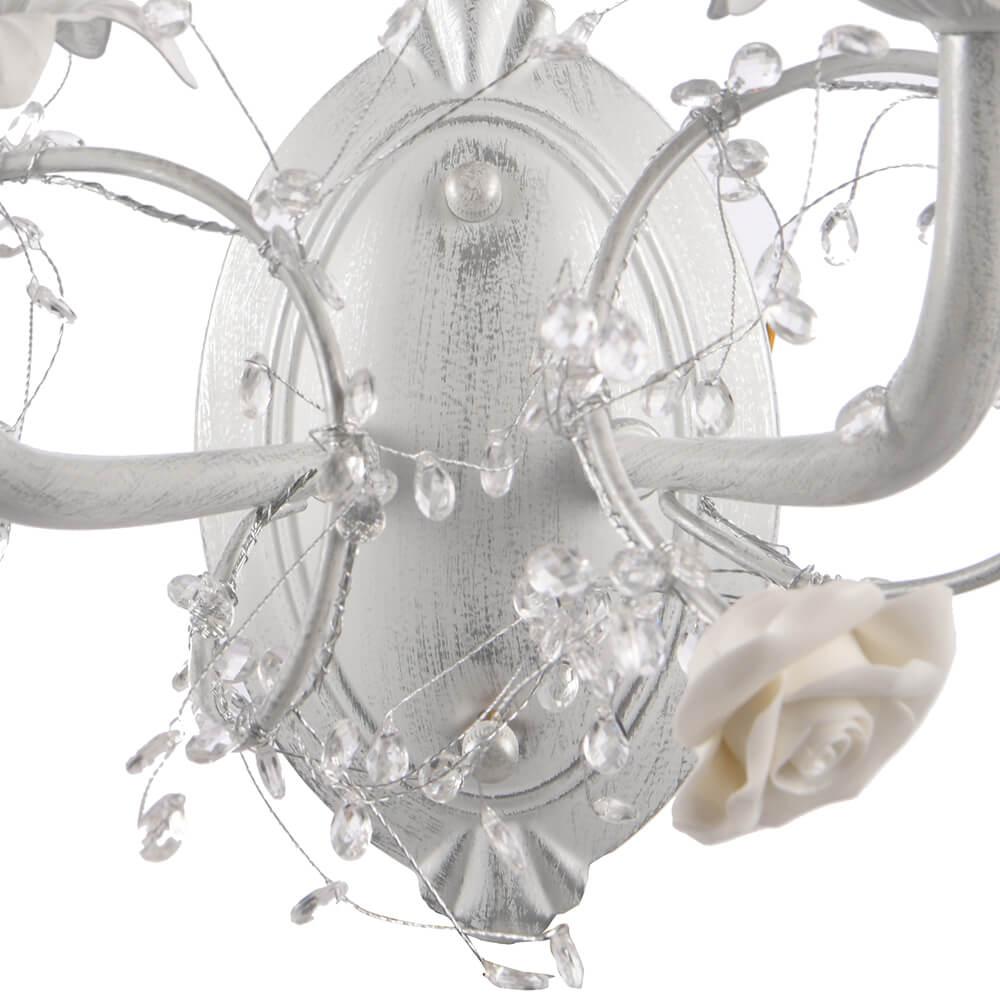 Бра керамическое белое "Эйдин" 77302.02.90.02 SEVEN FIRES ФЛОРИСТИКА 00-3931782 Белый  - Вид №3