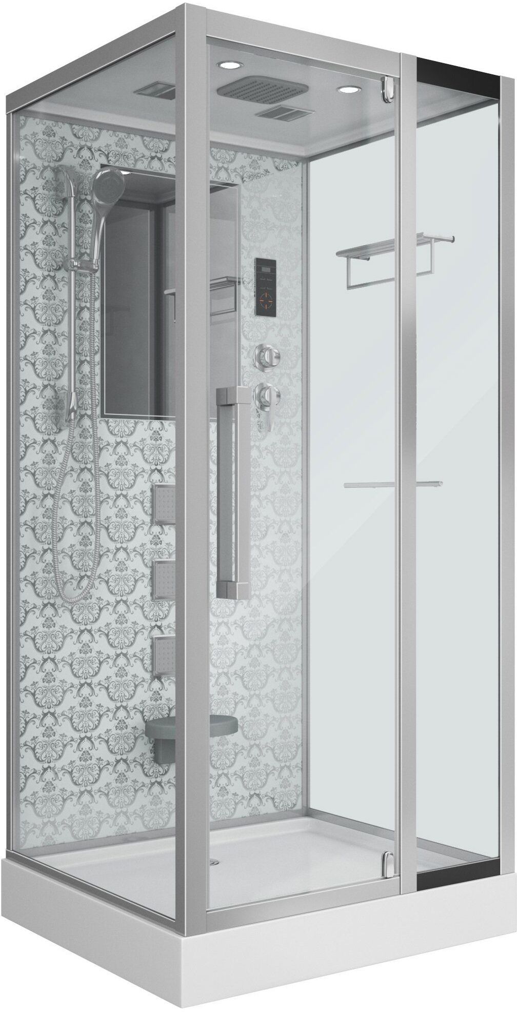 93866171 Душевая кабина NG-7714W низкий поддон 100x90 см Luxe STLM-0598191 NIAGARA