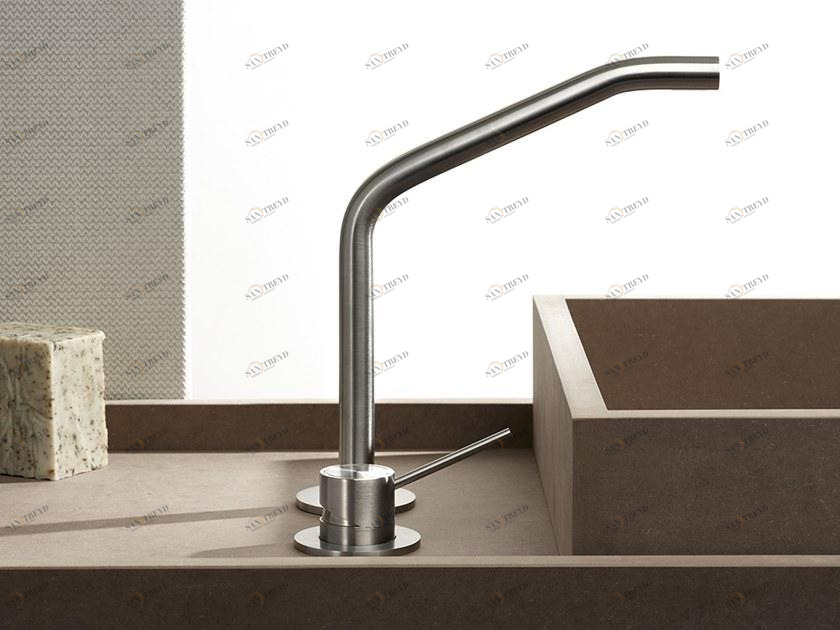 MINA Смеситель для умывальника на 2 отверстия, нержавеющая сталь Corsivo 11279