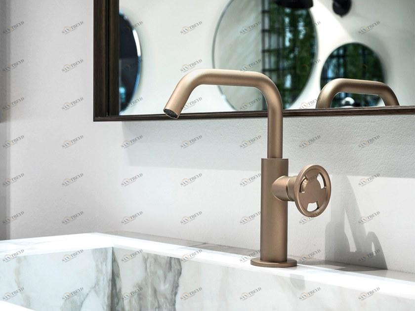 GEDA Смеситель для умывальника на столешницу без сливного отверстия Tibò Tib1mc Santreyd