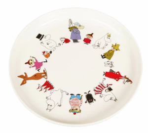 Тарелка Муми-тролли, меламин, Martinex LE-VILLAGE МУМИ-ТРОЛЛЬ 044733 Белый