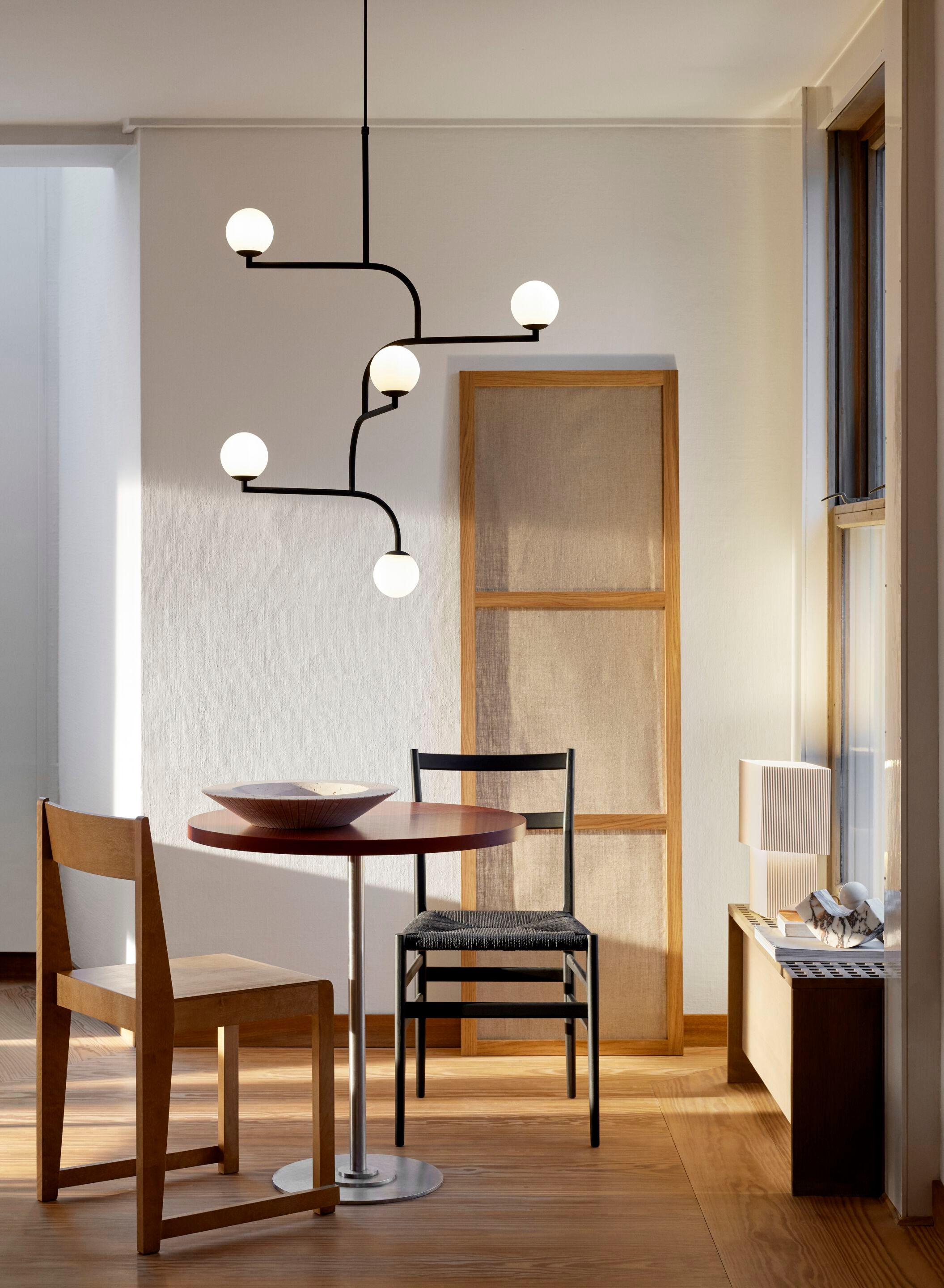 Подвесной светильник из металла и опалового стекла Pholc Mobil ARCH-00097265 - Вид №6