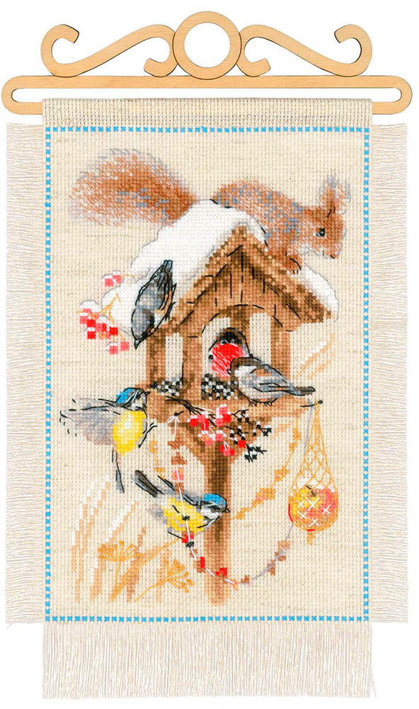 1751 Набор для вышивания Дача.Зима 20 х 30 см RIOLIS Сотвори Сама 