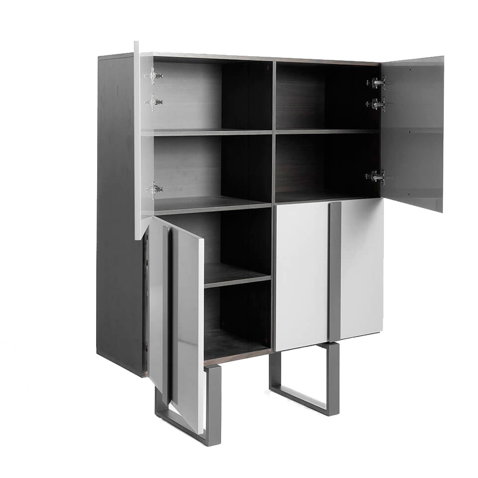 077674 Лакированный буфет серый RAL7037 Angel Cerda CP1706  - Вид №4