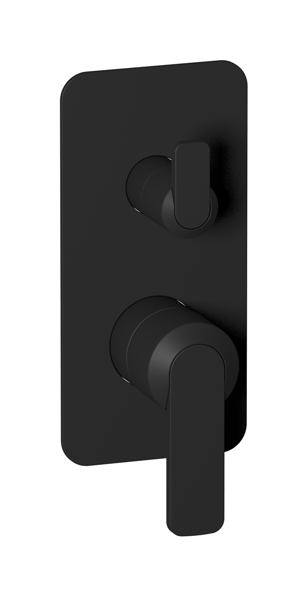 Встроенный смеситель для душа с двухходовым дивертером WE ARE IB c6310np Matt Black C-67