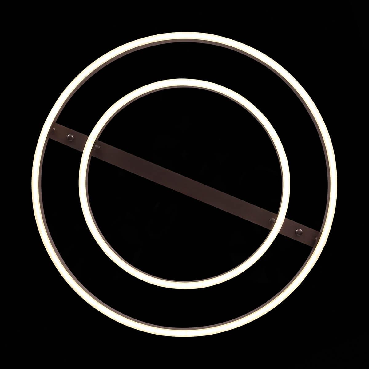 Люстра светодиодная подвесная коричневая круглая ST Luce Onze SL944.402.02 ST LUCE ДИЗАЙНЕРСКИЕ, ONZE 00-3833986 Коричневый  - Вид №1