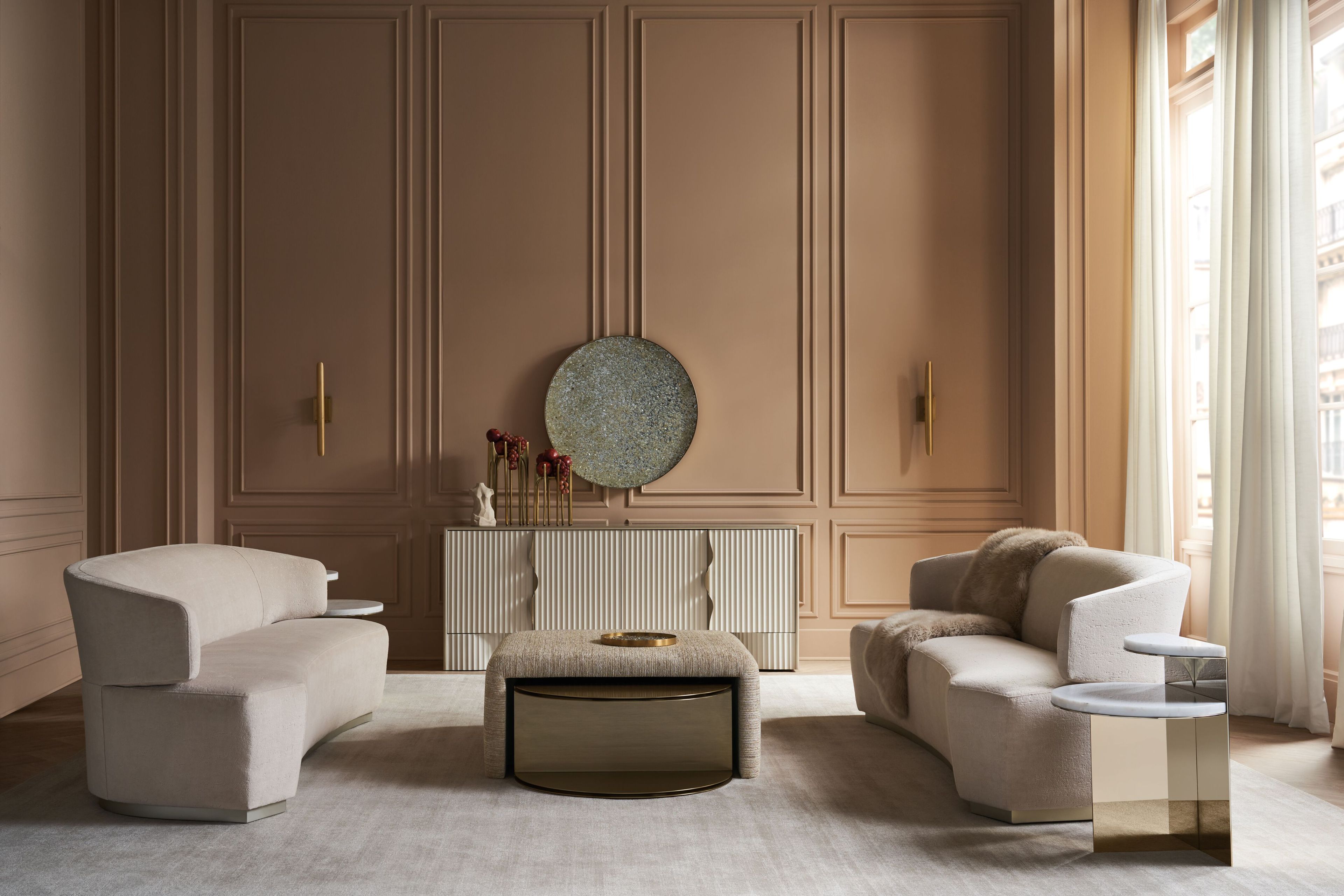 3-местный бархатный диван Caracole Олимпия ARCH-00065608 - Вид №3