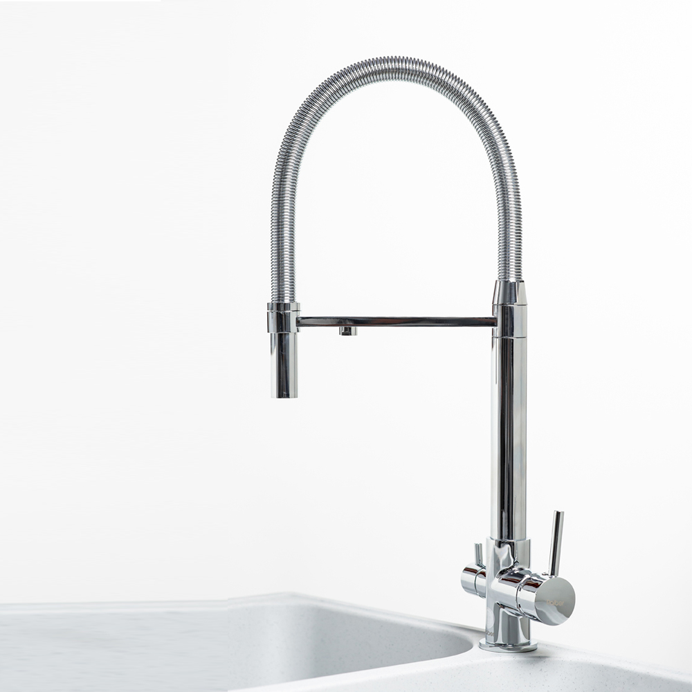 RF6601 Смеситель для кухни однорычажный с фильтром Raiber 