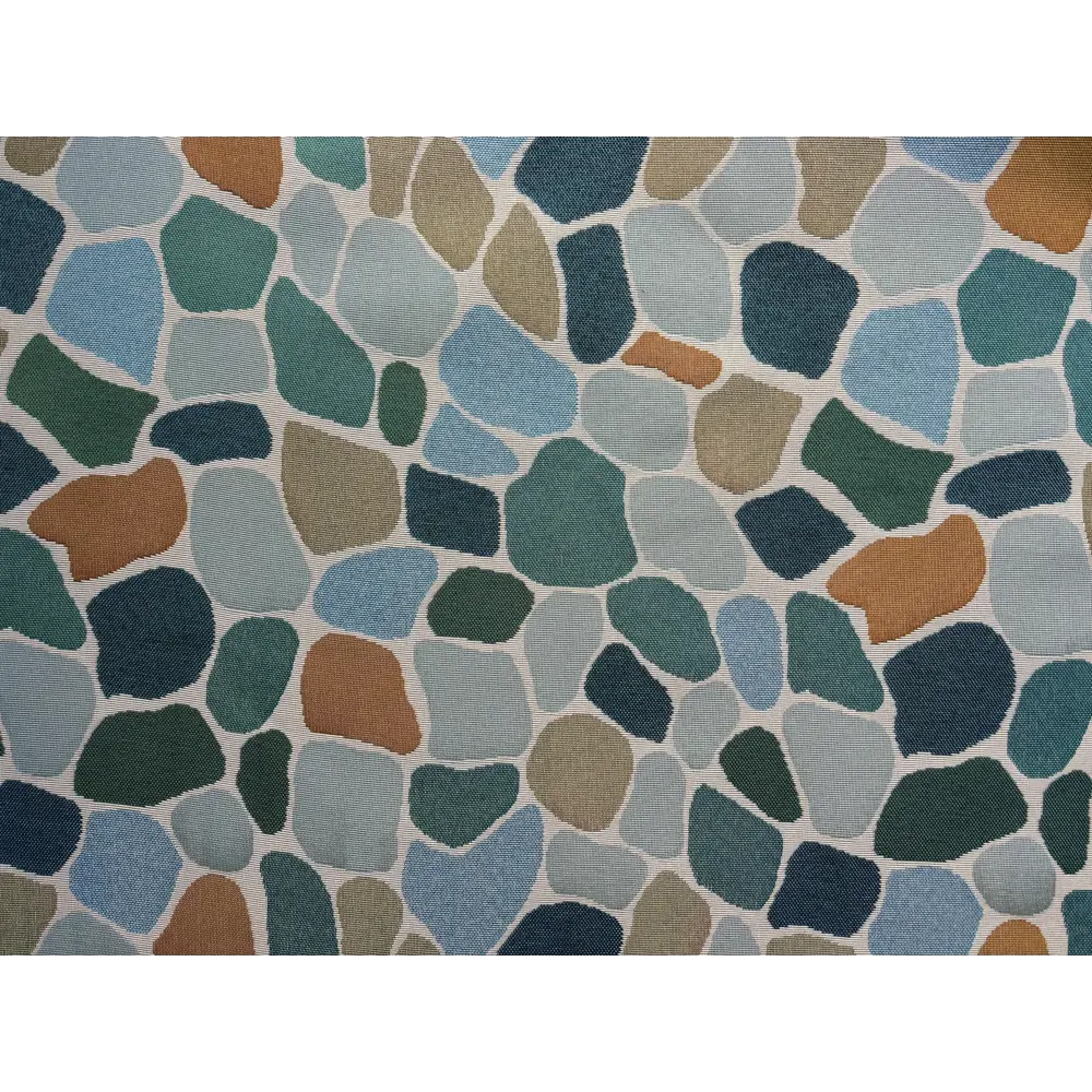 Ткань 1 м/п Морские камушки гобелен 150 см цвет голубой Santreyd STLM-2132537 - Вид №2