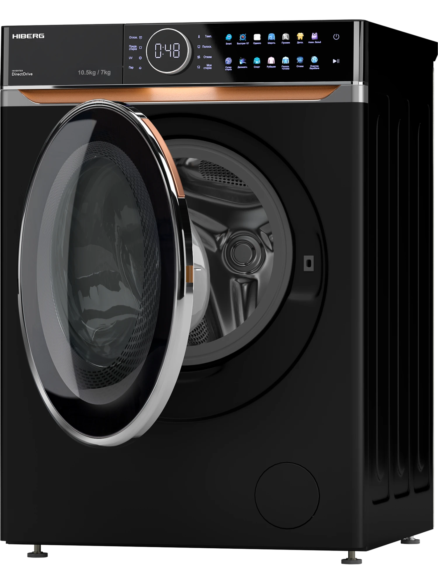 9238395 Стирально-сушильная машина HIBERG i-DDQ10 - 10714 B черный STDN-0097878 - Вид №3