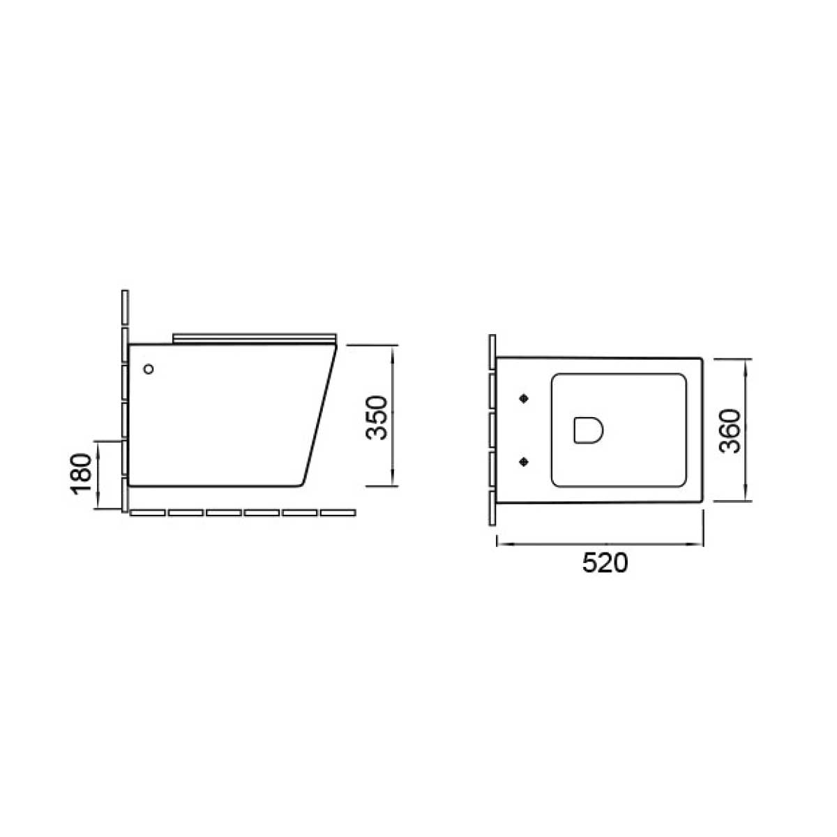 VT1-12MB Унитаз подвесной Vincea Q-Line Santreyd  - Вид №1