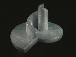 edra Диван в центре комнаты, покрытый кристаллами сваровски Diamond