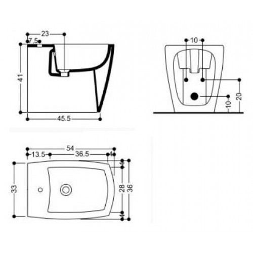 42326 Биде напольное X-Tre AXA ONE Santreyd - Вид №1