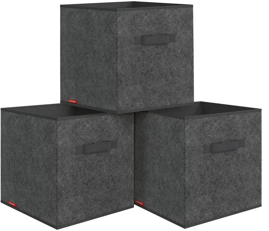 91401439 Короб Valiant MN-BOX-3K 31x31x31 см нетканый цвет темно-серый STLM-1097715