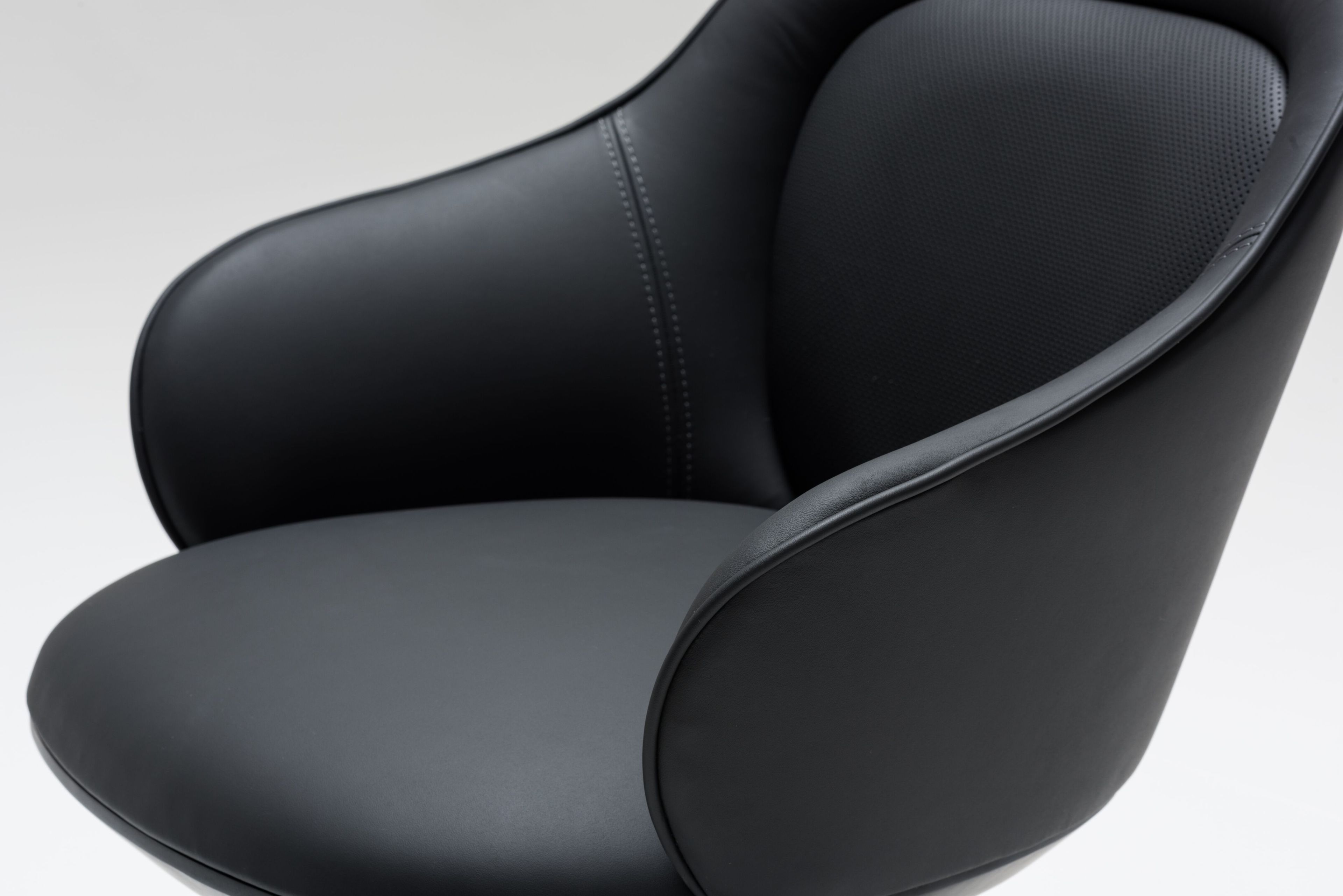 Кожаное офисное кресло с подлокотниками 5 спиц Papell Design Анкара ARCH-00019194 - Вид №2