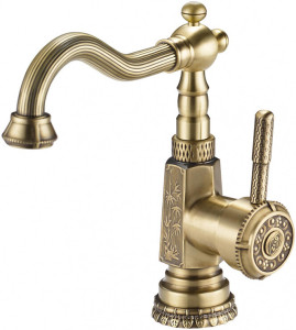 Смеситель ZorG Antic A 310U-BR для раковины, бронза