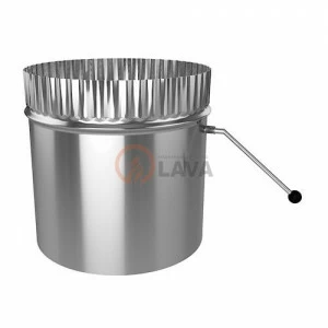 Шибер поворотный LAVA 180, нерж. 304 (0,8)