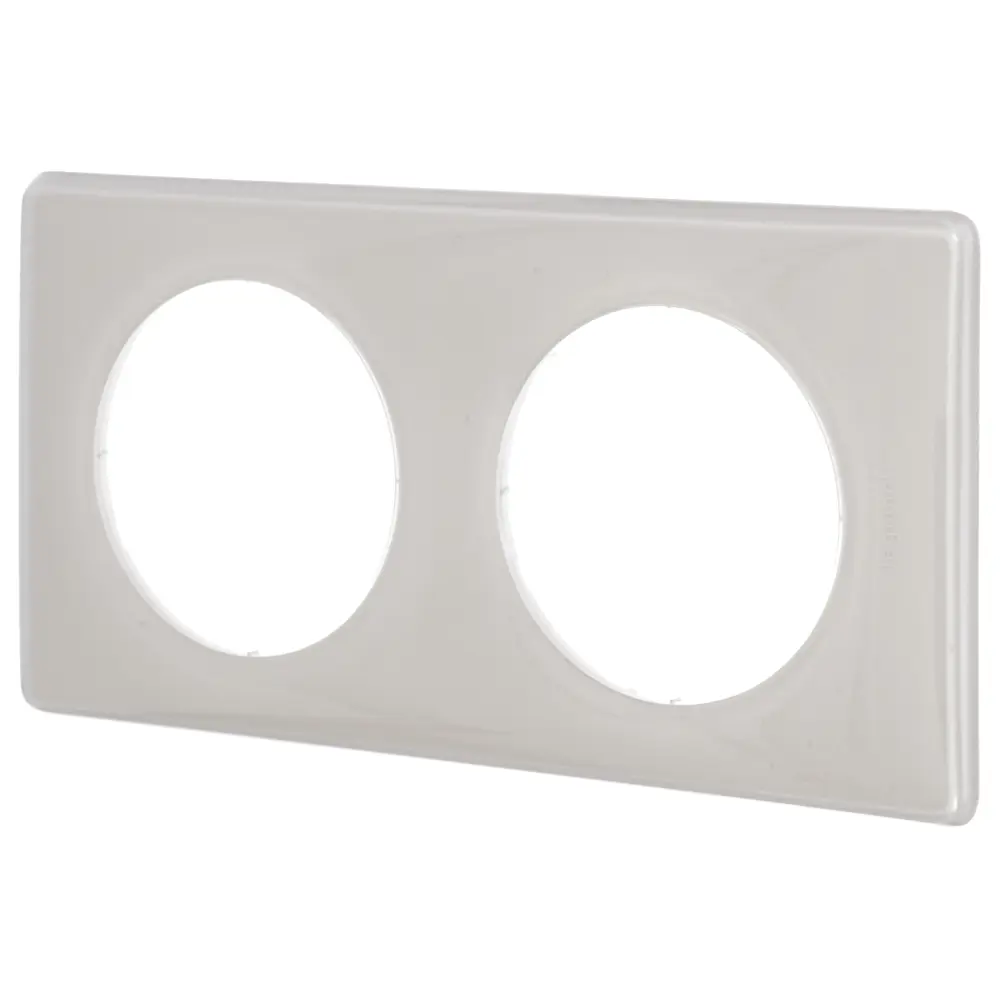 Рамка для розеток и выключателей Legrand Celiane 2 поста, цвет слоновая кость глянец STLM-2181060 - Вид №1