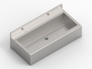 MF-193 Раковина-желоб коллективная Public Steel