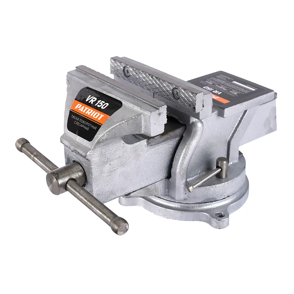 Поворотные слесарные тиски Patriot с наковальней 150 мм 82890300 STLM-1427718 - Вид №4