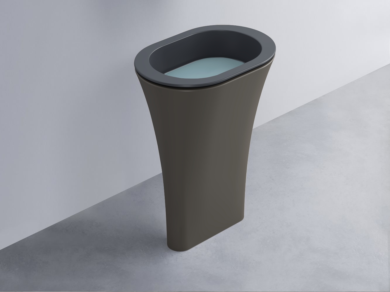 AMLA65-BA+AMPILO-PL+AMCOLO-FN Раковина Amedeo Ovale отдельностоящая cielo Enjoy + Amedeo Ceramica Cielo
