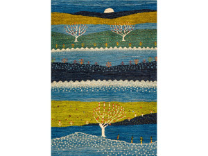 Прямоугольный шерстяной ковер