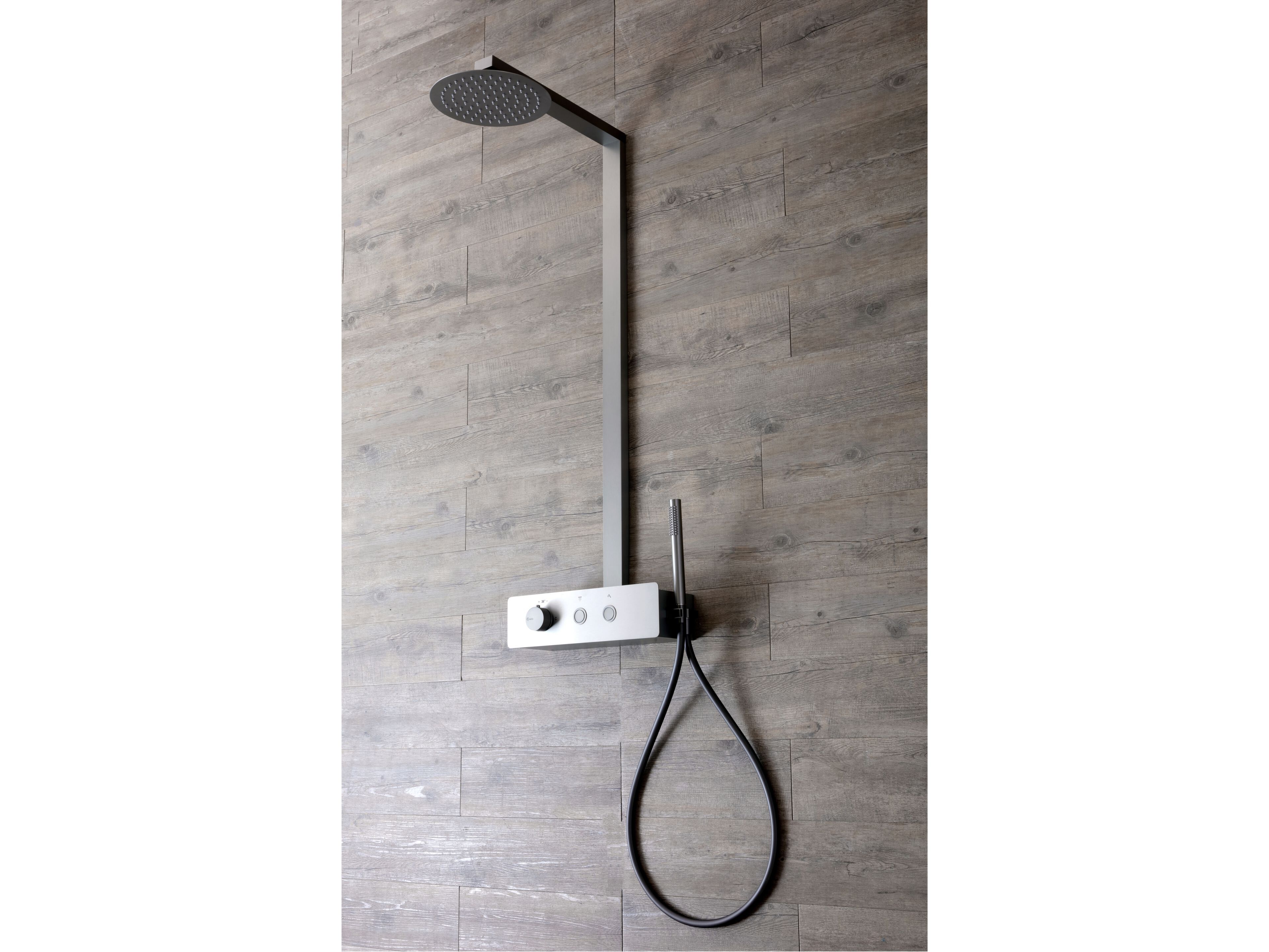 Термостатическая душевая колонна из нержавеющей стали Kinedo KINESTEEL 200 ARCH-00018446