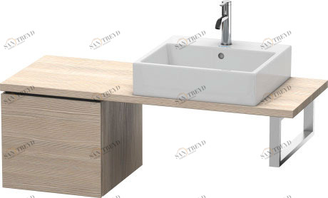 LC582103131 Шкафчик для компактной консоли L-Cube #LC5821 420 x 477 мм Сосна серебристая, декор Duravit