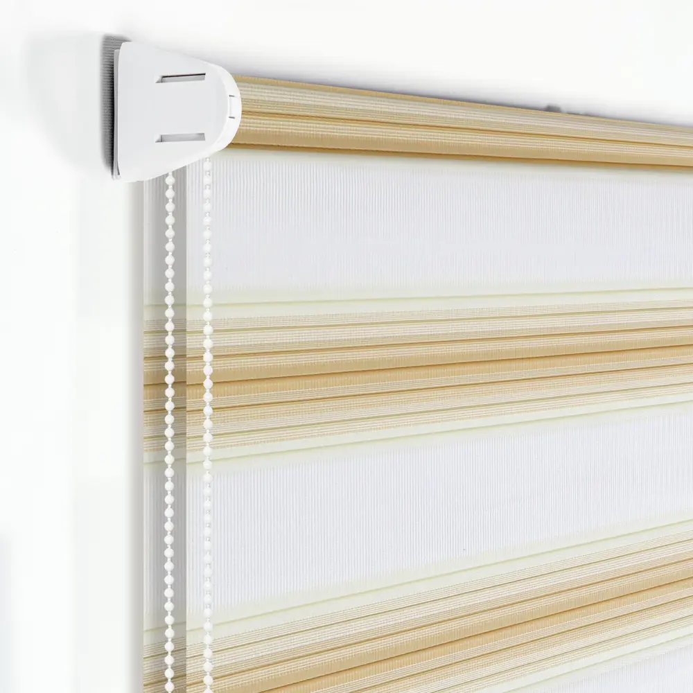 Штора рулонная день-ночь Palermo 120x250 см бежевая MIAMOZA Д/н Palermo STLM-2141272 - Вид №1