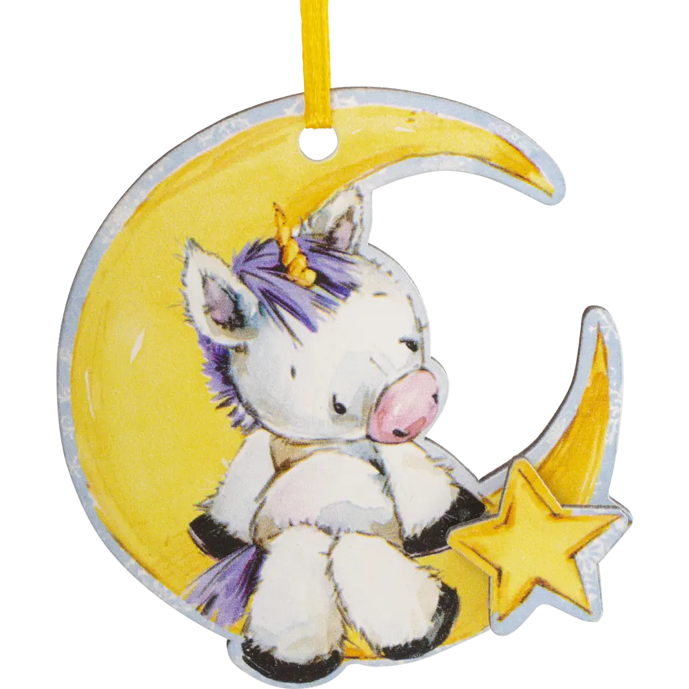 Украшение новогоднее «Лошадка на Луне», 7.7 см, фанера Santreyd STLM-2004506