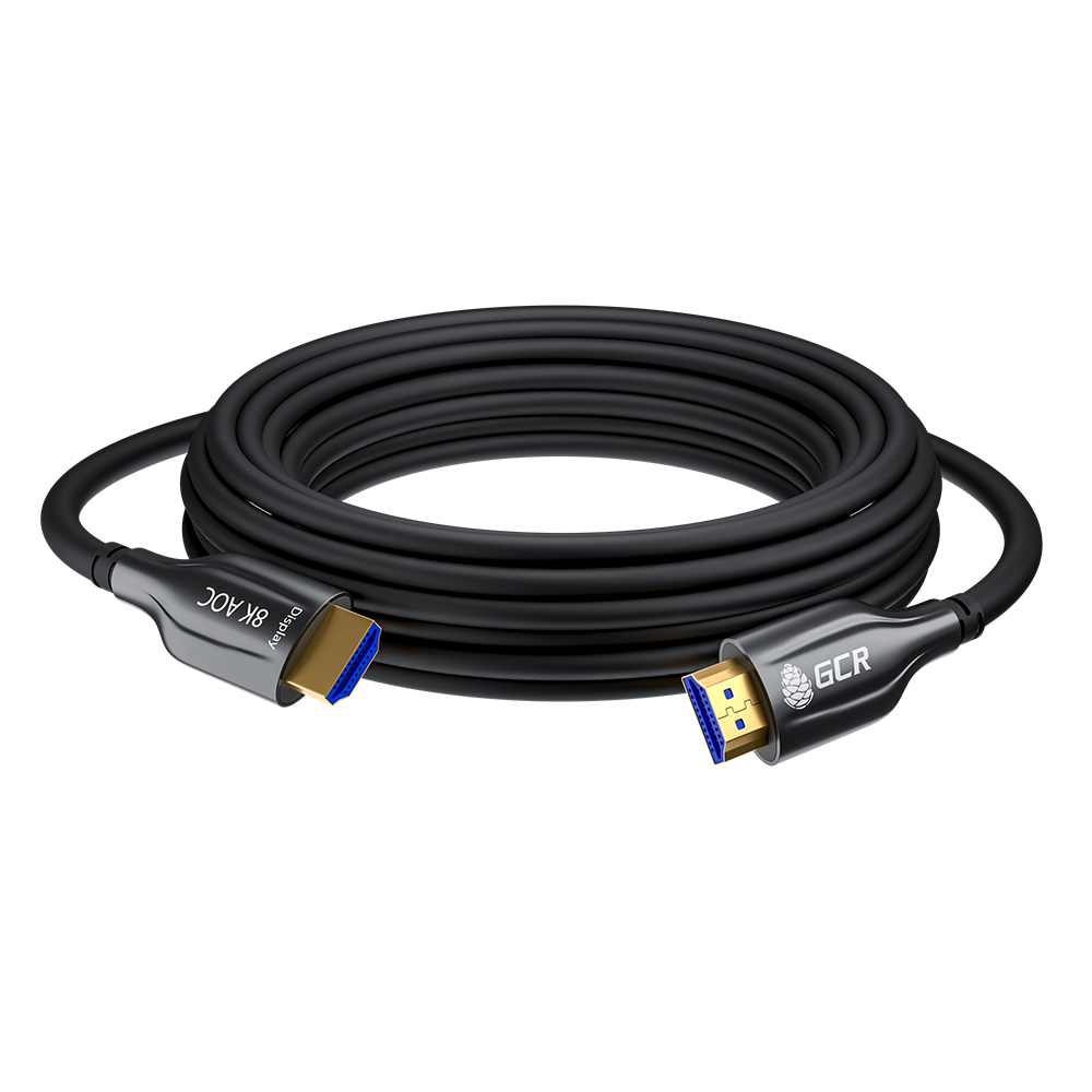 GCR-52433 Gcr кабель 10.0m оптический hdmi 2.1 8k 60hz, для подключения smarttv, appletv, xbox series x, ps5, Greenconnect Santreyd  - Вид №2