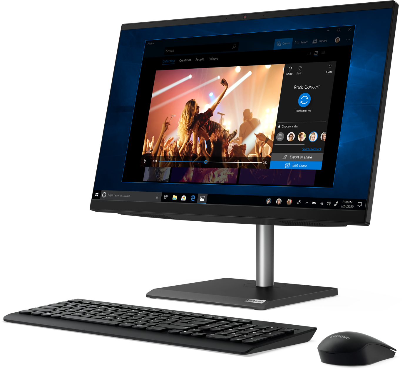 11FT008ARU v30a-24iml aio 23,8" i3-10110u 8gb 256gb_ssd_m.2 int. dvd±rw ac+bt usb kb&mouse no_os 1y on-site Lenovo Santreyd  - Вид №6