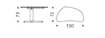 Стол из стали и дерева Cattelan italia MALIBÙ ARCH-00123797 - Вид №2