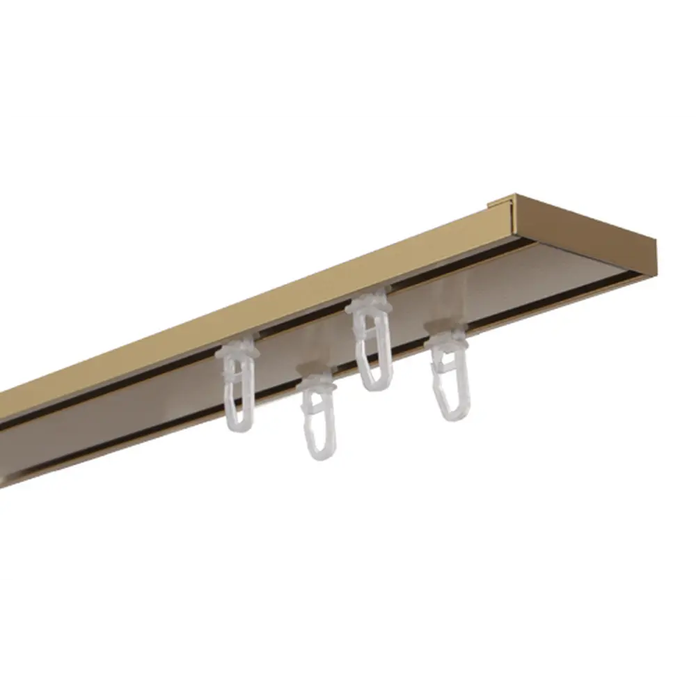 Карниз двухрядный Арт-декор Atlant 280 см алюминий цвет золото STLM-2140993