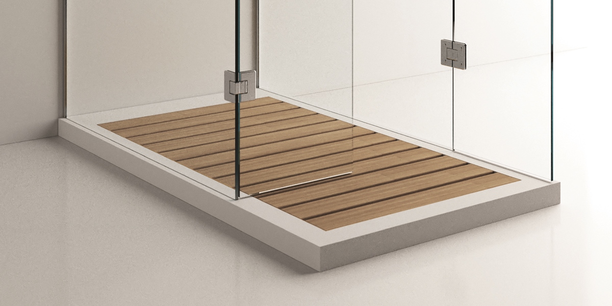 Moma Design Душевой поддон 800х1800 One Shower Wood белый/дерево OSHW0311818 - Вид №2