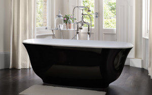 AMT-N-BK-NO Ванна отдельностоящая Victoria + Albert Amiata Gloss Black