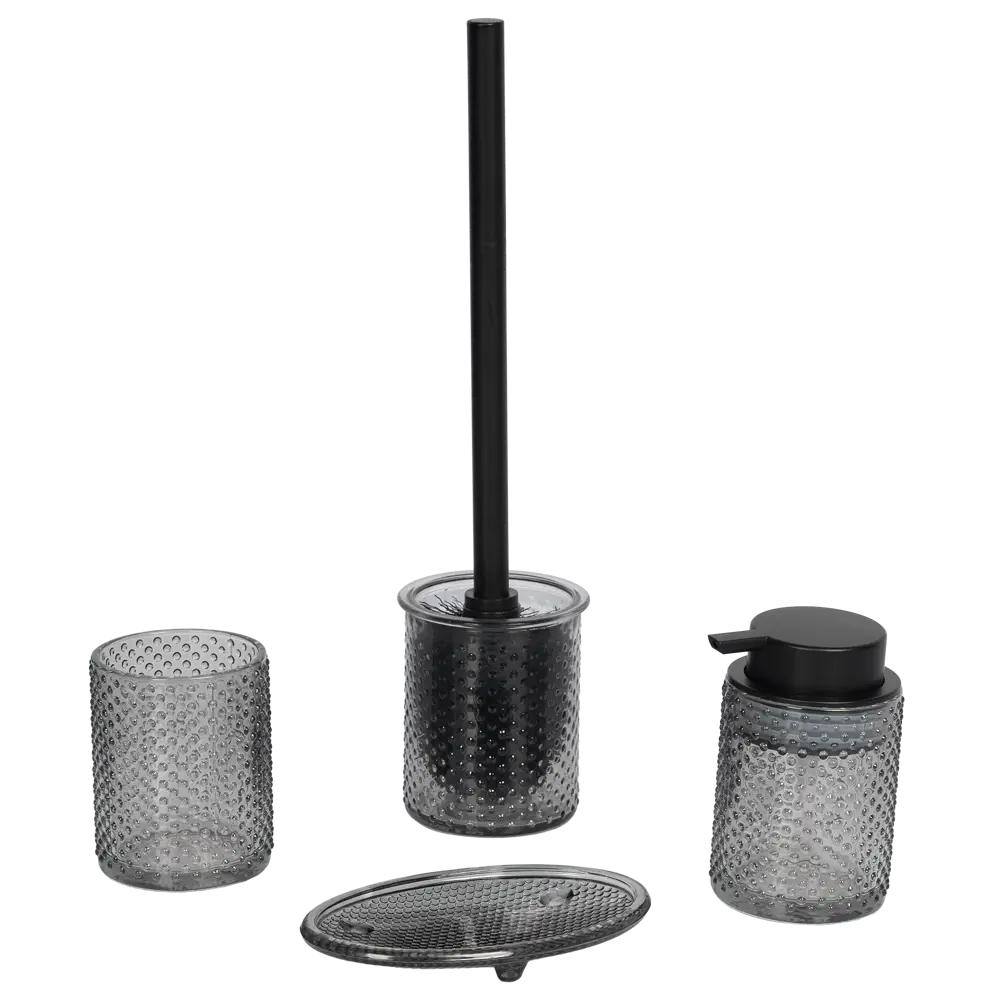 SWENSA Gir — стеклянная мыльница серого цвета для стильной ванной 89380219 STLM-1335664 - Вид №1