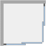 Душевое ограждение Ambassador Kingston 14011103 (1000x1000x2000), 1 место  - Вид №7