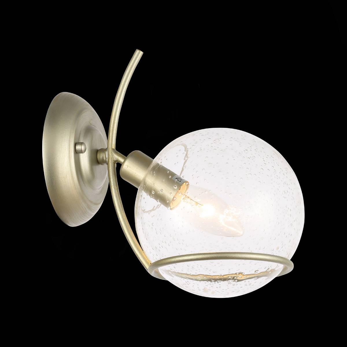 Бра со стеклянным плафоном шампань Rescheza SL1136.201.01 ST LUCE RESCHEZA 00-3930540 Золото;прозрачный  - Вид №2