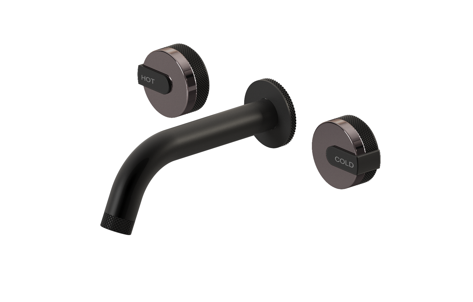 E-11530-R1OX-L1MBK-MBK Смеситель для умывальника из 19,1см носикем (внешняя часть) GRAFF MOD+