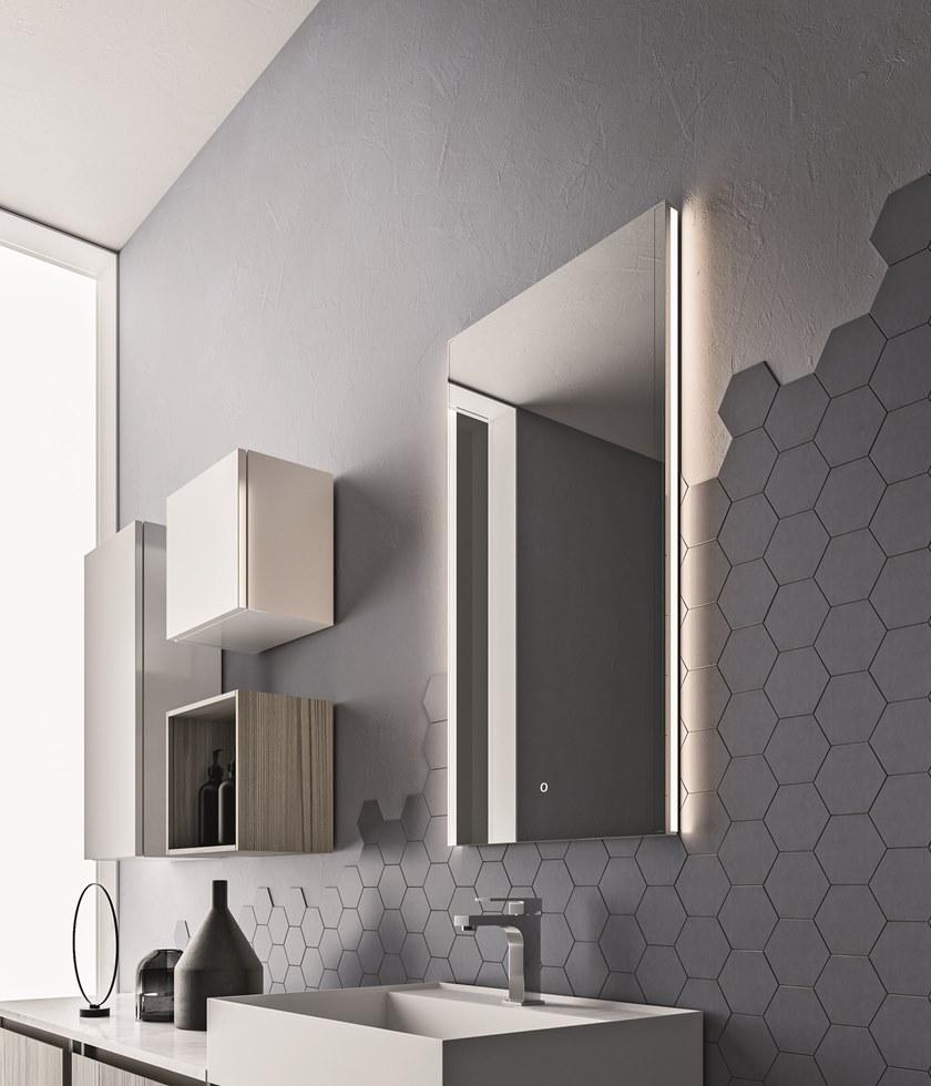 Cerasa Подвесная тумба под умывальник из меламина со шкафом Segno sun-id-1387971 - Вид №3