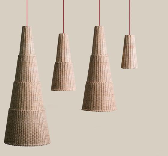 Bottega Intreccio Подвесной светильник из лозы Caratteri L007  - Вид №1