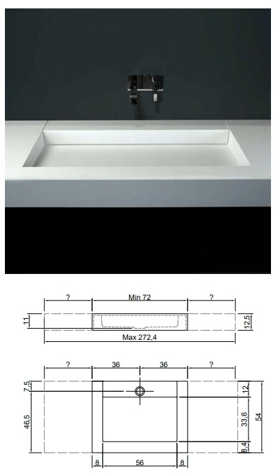 Накладная раковина на столешницу  овальная Antoniolupi SLOT sun-id-1448045 - Вид №9