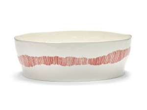 Глазурованная фарфоровая салатница