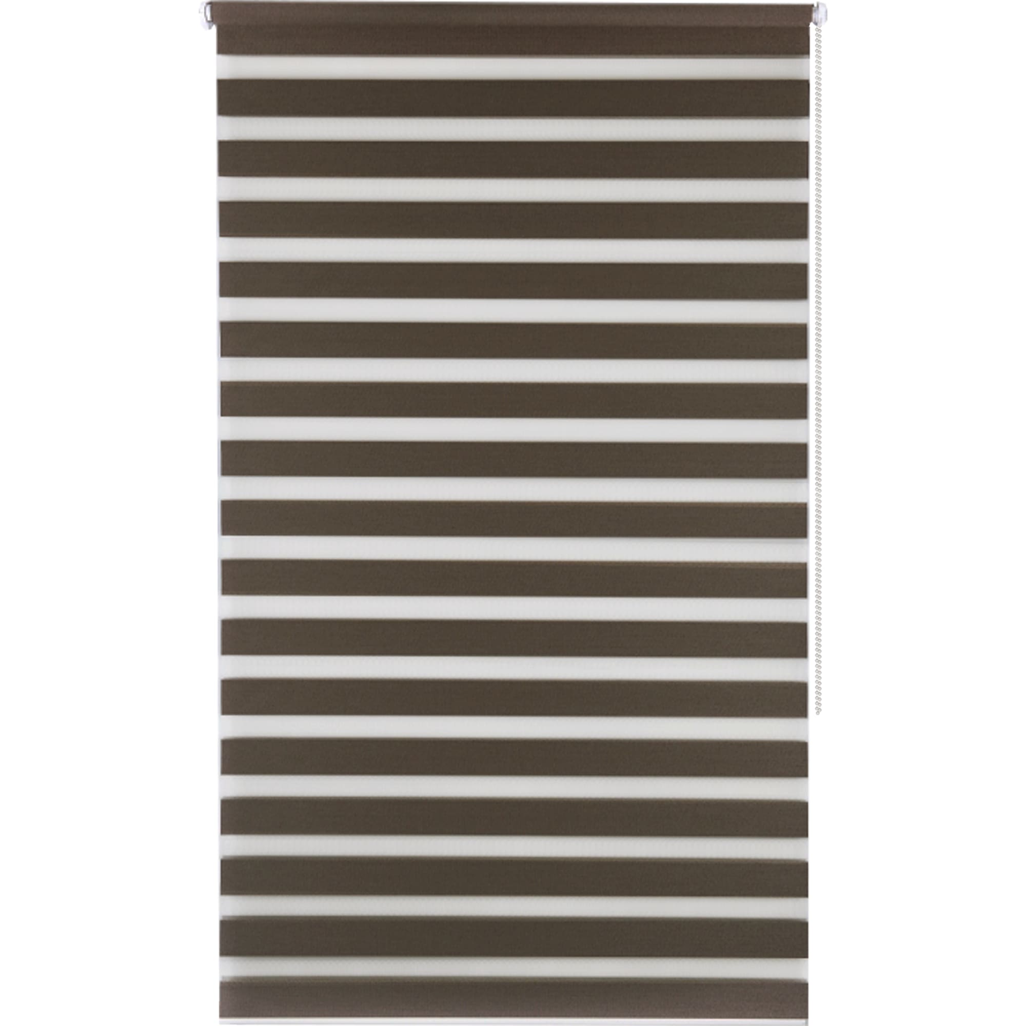 82614508 Штора рулонная день-ночь Miamoza Blackout Rain 40x160 см, цвет коричневый Santreyd 