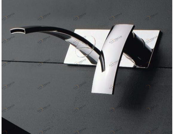 ZAZZERI Смеситель для раковины настенный, однорычажный, с тарелкой Moon sun-id-1355104