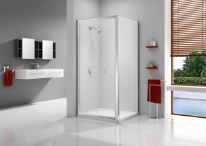 Дверь душевая для установки с боковой панелью A0300B0 Merlyn Ionic Хромированный