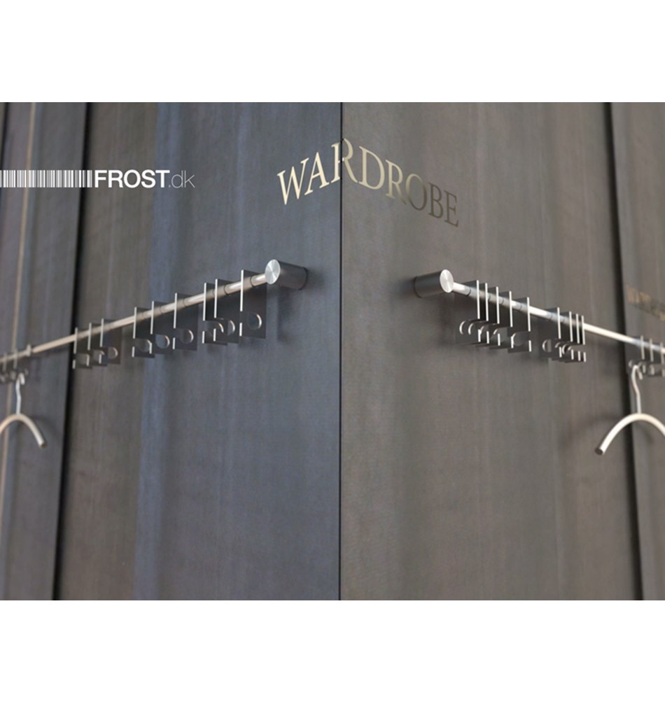 FROST Вешалка 3 "ПОВОРОТ" » матовая. Нержавеющая сталь Матовый N1136  - Вид №1
